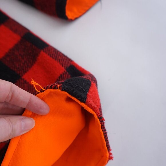 Red and Black Checkered Men's Shirt Jacket - Picture 12 of 15